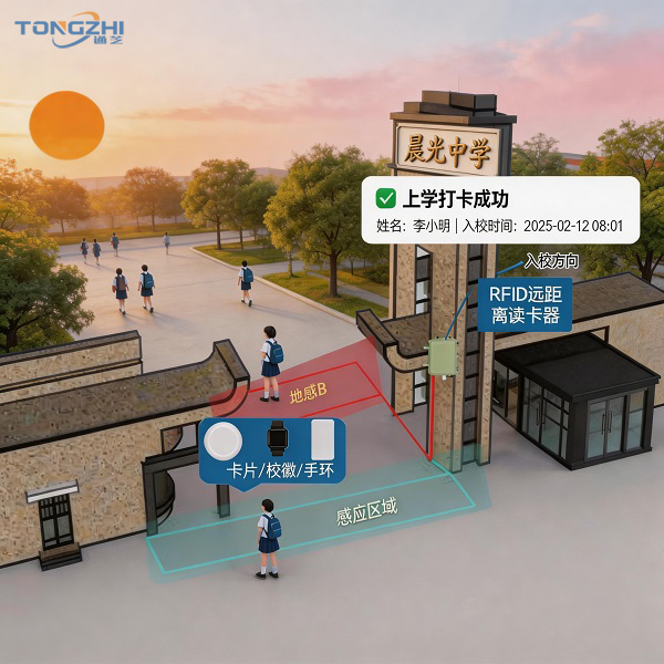 看得见的进出轨迹，看不见的用心守护 | 通芝科技·睿迹校园考勤 | 双频RFID精准进出管理