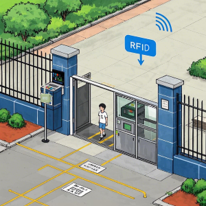 校园出入口双频有源RFID无感考勤方案